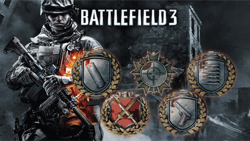 BattleField 3 Medals PsVita featuring Game / Gaming, Other, With Buttons, battlefield, deadpool, Dexus - Perfect PS Vita Wallpaper