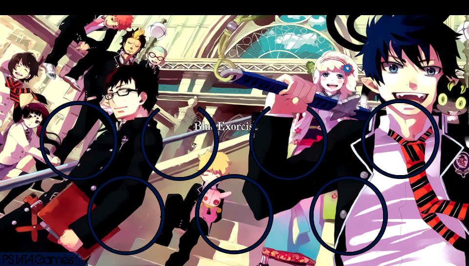Blue Exorcist featuring Anime, With Buttons - Perfect PS Vita Wallpaper