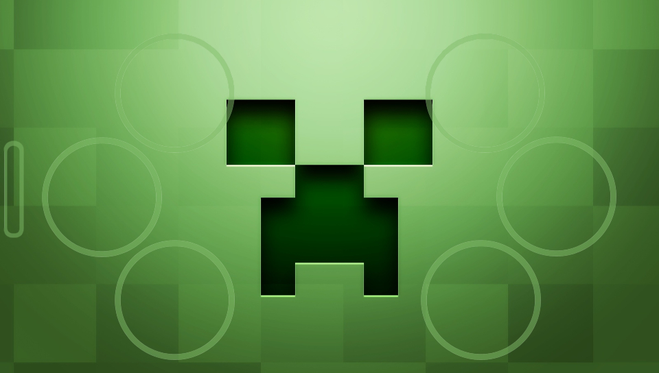 Creeper wallpaper featuring Game / Gaming, With Buttons, america, green, ironman - Perfect PS Vita Wallpaper