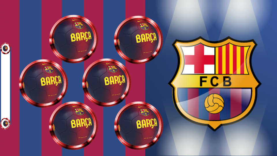 FC Barcelona featuring Sports, With Buttons - Perfect PS Vita Wallpaper