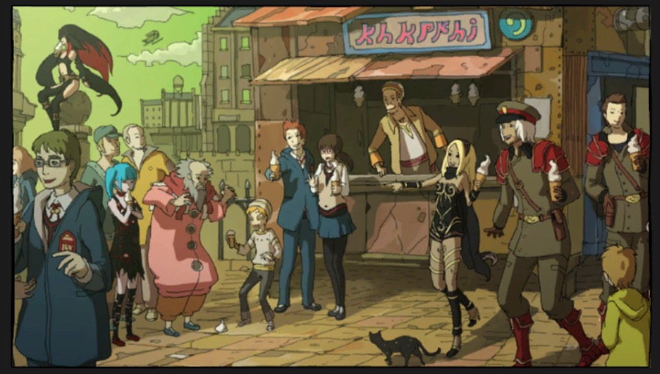 Gravity Rush - Ending featuring Game / Gaming, Lockscreen, gravity rush - Perfect PS Vita Wallpaper