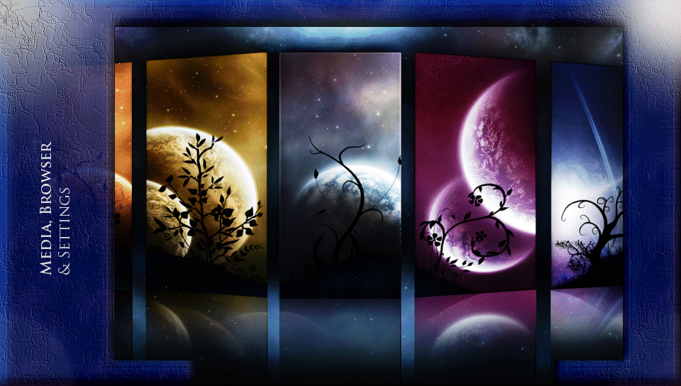 Leather Outlined Space Theme -  Media, Browser, Settings featuring Abstract / Arts, Nature, Other, Gods Eater Burst Alisa, Gods Eater Burst Kota, Gods Eater Burst Soma, Gothic Lolita, space - Perfect PS Vita Wallpaper