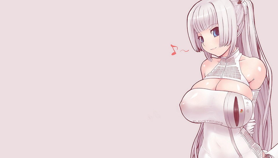 Playstation-tan featuring Cartoon, Game / Gaming, lift, playstation, sexy - Perfect PS Vita Wallpaper