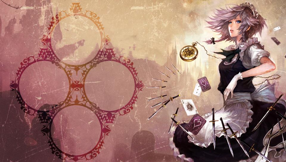 Sakuya Izayoi (Touhou Project) featuring Game / Gaming, sakuya izayoi, touhou project) - Perfect PS Vita Wallpaper