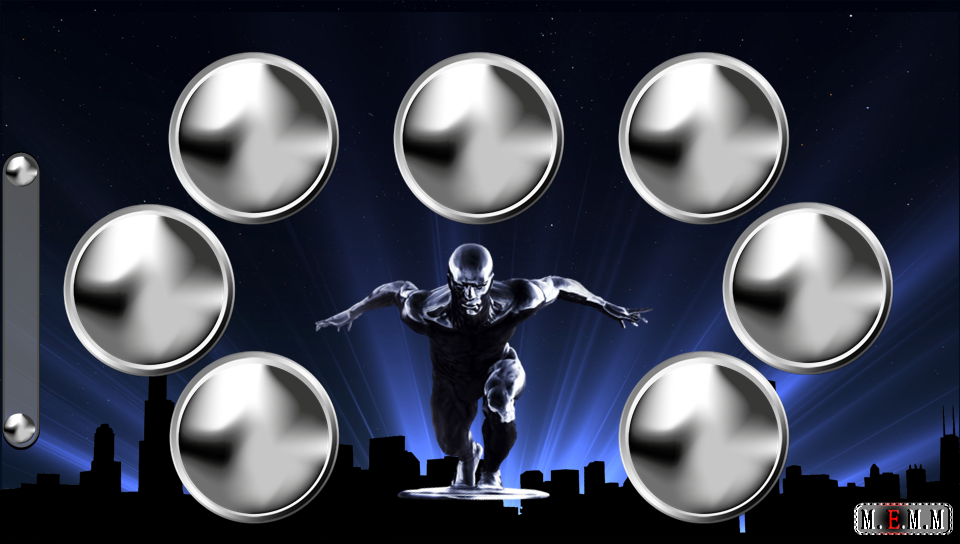 Silver Surfer featuring Cartoon, Movies, With Buttons - Perfect PS Vita Wallpaper