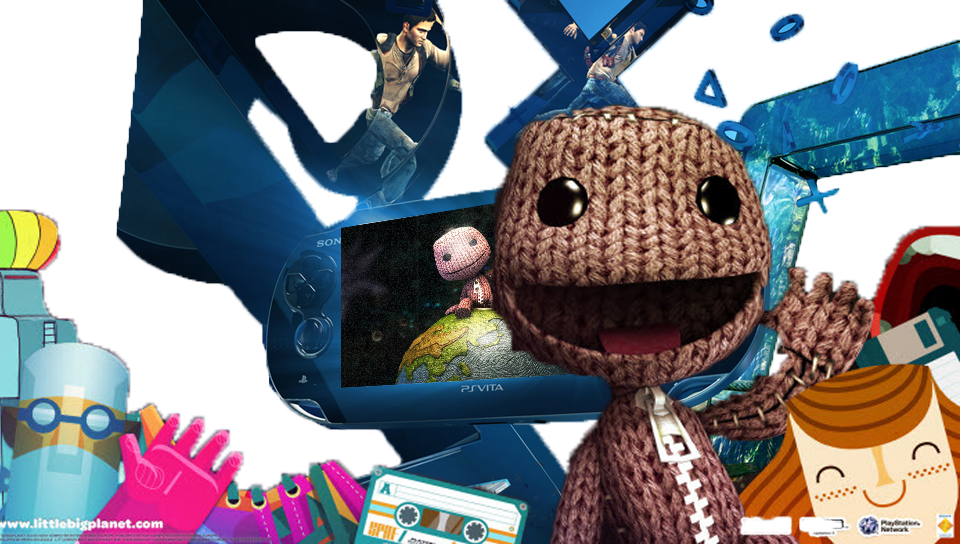 Transparent/Dynamic|LittleBigPlanet Sackboy's PS VITA - by Dusean17 featuring Abstract / Arts, Cartoon, Game / Gaming, Technology, Daft Punk, endless, girlfight, lbp - Perfect PS Vita Wallpaper