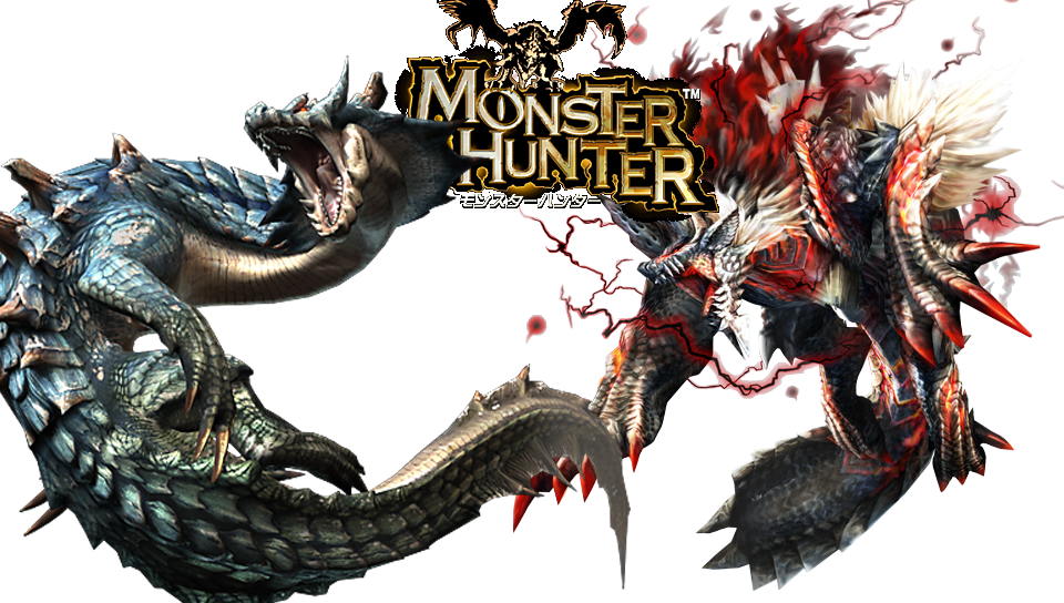 Transparent/Dynamic|Monster Hunter Lagiacrus &amp; Jinouga (sub) featuring Abstract / Arts, Animal, Anime, Cartoon, Game / Gaming, Animegirl, Athena, DC, korn, lagai, Majic, phantasy star online 2, phatasy, unit13 - Perfect PS Vita Wallpaper