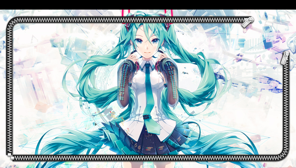 Xperia feat Hatsune Miku Lcokscreen featuring Abstract / Arts, Anime, Lockscreen, Technology, BRB FBI, Dalian, hatsune miku, Kuju, spongebob - Perfect PS Vita Wallpaper