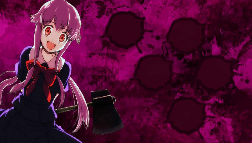 yuno-mirai nikki featuring Anime, Babes, With Buttons - Perfect PS Vita Wallpaper