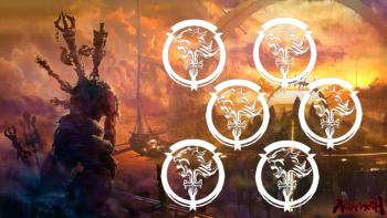 Asura's Wrath featuring Game / Gaming, With Buttons, Japanese Geisha With Skull Art Fan - Perfect PS Vita Wallpaper