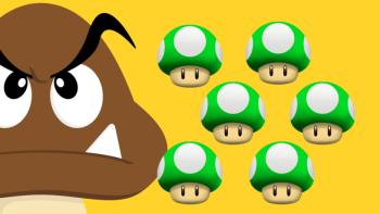 Goomba featuring Game / Gaming, With Buttons, ash, lockscreen lockscreen lockscreen - Perfect PS Vita Wallpaper