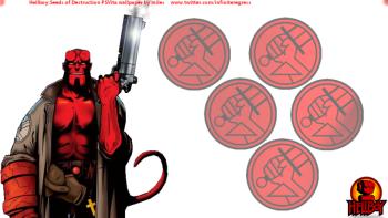 Hellboy: Seed of Destruction 'Dynamic' Wallpaper featuring Cartoon, Game / Gaming, Movies, Other, With Buttons, dagon, lovecraft, nathan drake, republicans - Perfect PS Vita Wallpaper