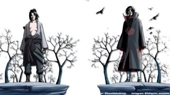 Itachi &amp; Sasuke Transparent Wallpaper featuring Anime, Chibi, Katamari, Madoka, naruto, Old School, Playstation Portable, stan - Perfect PS Vita Wallpaper