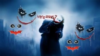 Why So Serious? featuring Movies, With Buttons, batman, dark knight, joker - Perfect PS Vita Wallpaper